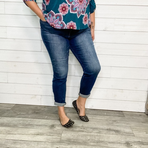 Judy Blue Denim - Judy Blue “Slim Jim” Slim Dit Jeans, Dark Wash, Size 20W